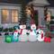 9ft. Airblown® Inflatable Christmas Snowman Family Scene with Gifts